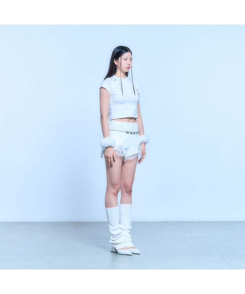 SCHISM INDUCING（スキズムインデューシング）の「RIBBON CHARM T SHIRT_WHITE（Tシャツ/カットソー・レディース・その他・FREE）」の11枚目の写真