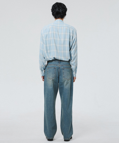SHIRTER(シャーター)の「SECOND EDITION DENIM PANTS (FADED BLUE)(デニムパンツ・メンズ・その他・SMALL/MEDIUM/LARGE)」の5枚目の写真