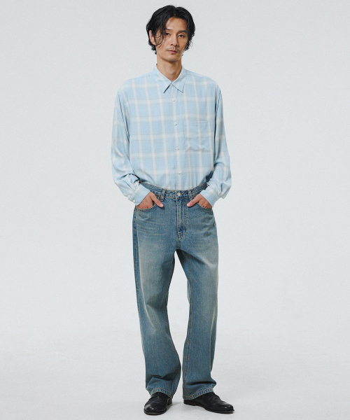SHIRTER(シャーター)の「SECOND EDITION DENIM PANTS (FADED BLUE)(デニムパンツ・メンズ・その他・SMALL/MEDIUM/LARGE)」の6枚目の写真