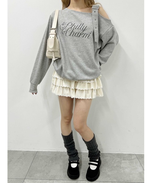 PHILLY（フィリー）の「ベルトオフショルビッグスウェット（スウェット・レディース・グレー/アイボリー/ブラック・FREE）」の15枚目の写真
