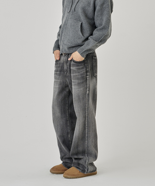 THE-ABON(エイボン)の「パイワイドブーツカットブルー(デニムパンツ・メンズ・ブルー・LARGE/SMALL/MEDIUM)」の2枚目の写真