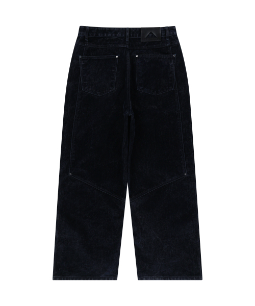 UNGIMMICK(アンジミック)の「VELVET DENIM DOUBLE KNEE PANTS (NAVY)(デニムパンツ・メンズ・その他・SMALL/MEDIUM/LARGE)」の2枚目の写真