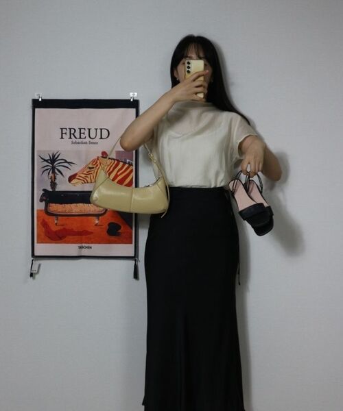 YUPPE(ヨッペ)の「SATIN LONG SKIRT_BLACK(スカート・レディース・その他・SMALL/MEDIUM)」の7枚目の写真