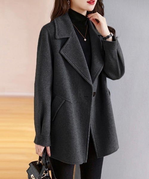 ウールライクテーラードロングコート（チェスターコート）｜ONEP STAR