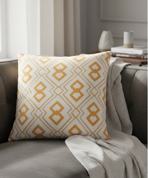 IO（イオ）（イオ）の「IO Select / 北欧モチーフ刺繍 45×45cm デザインクッションカバー YWG-0003（クッション/クッションカバー）」