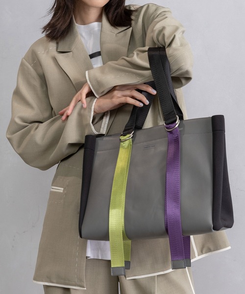 MARECHAL TERRE（マルシャルテル）の「コンビネーショントートバック（トートバッグ・レディース・グリーン/シルバー/グレー/ブラック・FREE）」の3枚目の写真