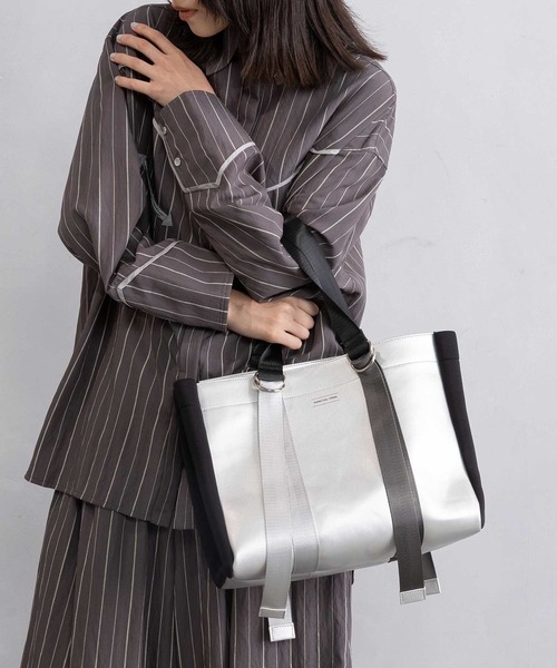 MARECHAL TERRE（マルシャルテル）の「コンビネーショントートバック（トートバッグ・レディース・グリーン/シルバー/グレー/ブラック・FREE）」の22枚目の写真