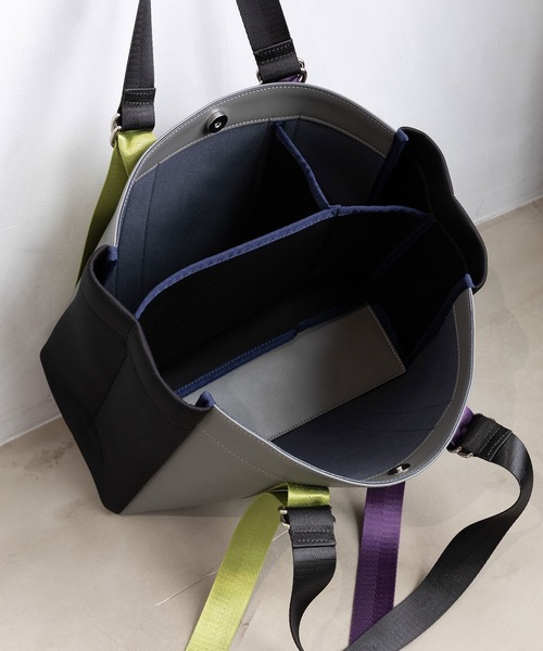 MARECHAL TERRE（マルシャルテル）の「コンビネーショントートバック（トートバッグ・レディース・グリーン/シルバー/グレー/ブラック・FREE）」の5枚目の写真