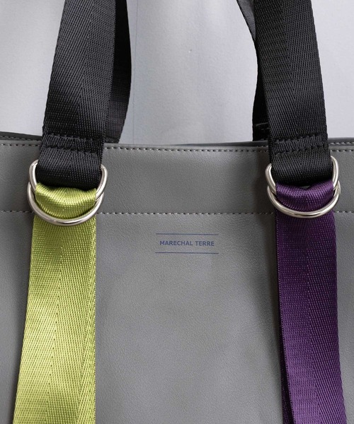 MARECHAL TERRE（マルシャルテル）の「コンビネーショントートバック（トートバッグ・レディース・グリーン/シルバー/グレー/ブラック・FREE）」の11枚目の写真