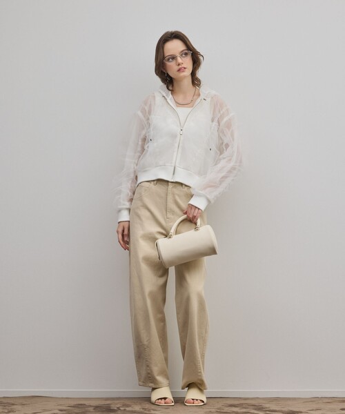 GRACE CONTINENTAL（グレースコンチネンタル）の「ADD CULUMN DRUM BAG（ハンドバッグ・レディース・イエロー/ホワイト・FREE）」の4枚目の写真