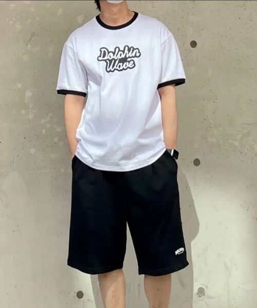 DOLPHIN WAVE APPAREL(ドルフィンウェーブアパレル)の「ドルフィン発泡プリントビッグロゴリンガー半袖Tシャツホワイト(Tシャツ/カットソー・メンズ・その他・MEDIUM/LARGE/X-LARGE)」の15枚目の写真