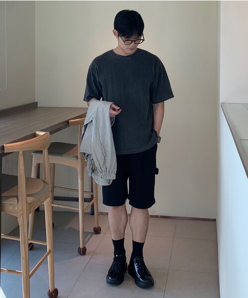 GCLIP（ジクリップ）の「ワンタックバミューダデニムショートパンツ_[ヴィンテージブラック]（その他パンツ・メンズ・ブラック・36/34/32/30/28）」の15枚目の写真