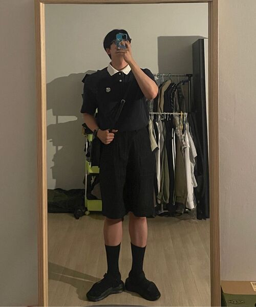 GCLIP（ジクリップ）の「ワンタックバミューダデニムショートパンツ_[ヴィンテージブラック]（その他パンツ・メンズ・ブラック・36/34/32/30/28）」の18枚目の写真