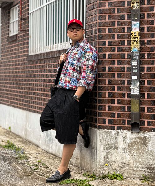 GCLIP（ジクリップ）の「ワンタックバミューダデニムショートパンツ_[ヴィンテージブラック]（その他パンツ・メンズ・ブラック・36/34/32/30/28）」の8枚目の写真