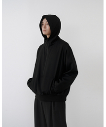 PUBLIC WARDROBE（パブリック ワードローブ）の「フードパーカーハーフジップアノラック（ナイロンジャケット）」