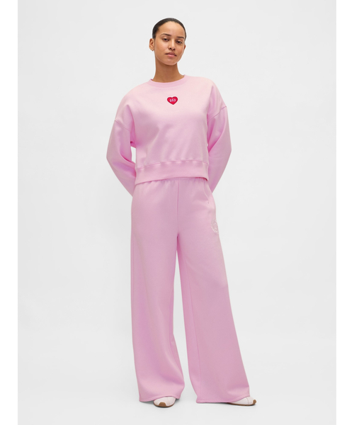 GAP(ギャップ)の「ハイライズ ヴィンテージソフト ハート Gapロゴ バギースウェットパンツ(スウェットパンツ・レディース・ブラウン/ピンク/ブラック/ライトブルー/グレー・L/M/S/XS/XXS)」の6枚目の写真