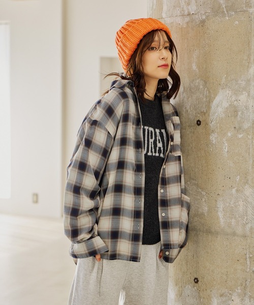 studio CLIP(スタディオクリップ)の「5ゲージウール混ロゴジャガードニット(ニット/セーター・レディース・グレー/アイボリー/ネイビー/チャコール・FREE)」の17枚目の写真