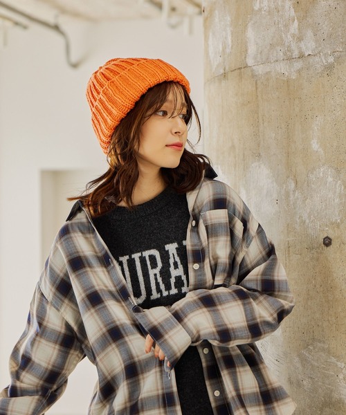 studio CLIP(スタディオクリップ)の「5ゲージウール混ロゴジャガードニット(ニット/セーター・レディース・グレー/アイボリー/ネイビー/チャコール・FREE)」の18枚目の写真