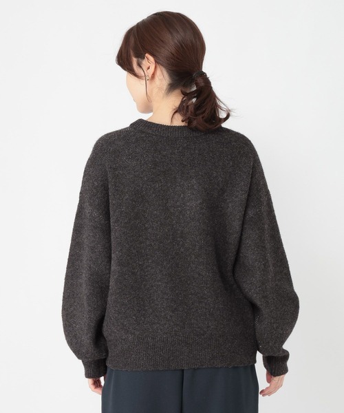 ONEOREIGHT ジャガードニットセーター　（ブラック） URBAN RESEARCH DOORS｜ジャガードモールニットプルオーバー | Rakuten
