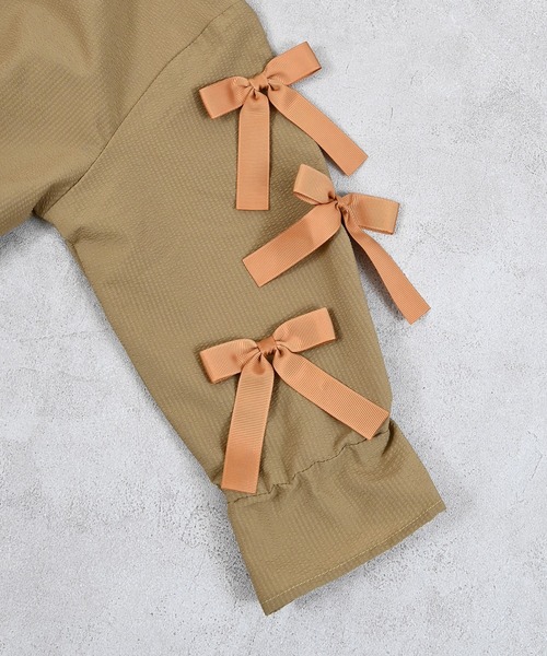 MARKEY'S（マーキーズ）の「リボンいっぱいペプラムブルゾン/セットアップ可（ブルゾン・キッズ・ブラック/ベージュ・110/100/90/150/140/130/120）」の21枚目の写真