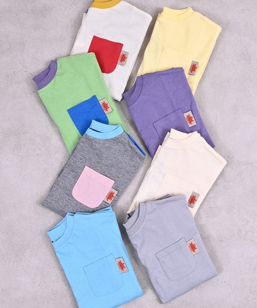 Life Support Products(ライフサポートプロダクツ)の「【防汚加工】ポケットTシャツ(Tシャツ/カットソー・キッズ・パープル/ホワイト系その他/ライトブルー/グレー系その他/ライトグレー/オフホワイト/グリーン系その他/イエロー・100/90/80/95/110/150/140/130/120)」の9枚目の写真