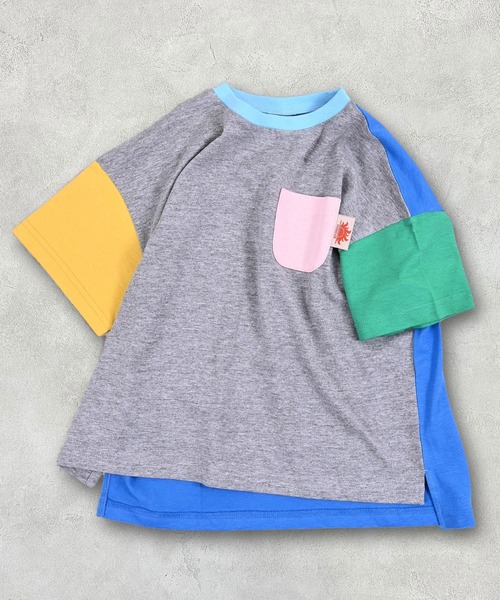 Life Support Products(ライフサポートプロダクツ)の「【防汚加工】ポケットTシャツ(Tシャツ/カットソー・キッズ・パープル/ホワイト系その他/ライトブルー/グレー系その他/ライトグレー/オフホワイト/グリーン系その他/イエロー・100/90/80/95/110/150/140/130/120)」の15枚目の写真