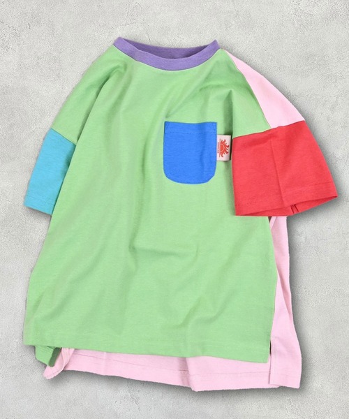 Life Support Products(ライフサポートプロダクツ)の「【防汚加工】ポケットTシャツ(Tシャツ/カットソー・キッズ・パープル/ホワイト系その他/ライトブルー/グレー系その他/ライトグレー/オフホワイト/グリーン系その他/イエロー・100/90/80/95/110/150/140/130/120)」の10枚目の写真