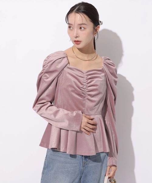 Mystrada（マイストラーダ）の「ドットペプラムブラウス（シャツ/ブラウス・レディース・ピンク/ホワイト・38/36）」の10枚目の写真