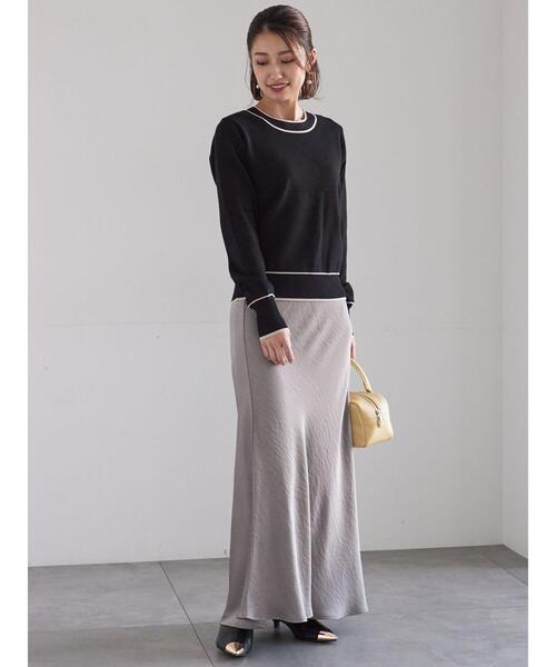 Te chichi（テチチ）の「前後2WAYボウタイニットプルオーバー（ニット/セーター・レディース・オフホワイト/イエロー/ブラック・F）」の11枚目の写真