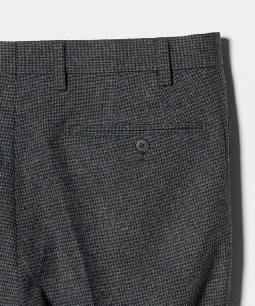 A DAY IN THE LIFE UNITED ARROWS(アデイインザライフユナイテッドアローズ)の「ツイード チェック ノープリーツ スラックス-セットアップ対応-<A DAY IN THE LIFE>(スラックス・メンズ・モカ/ネイビー/グレー系・L/XL/M)」の8枚目の写真