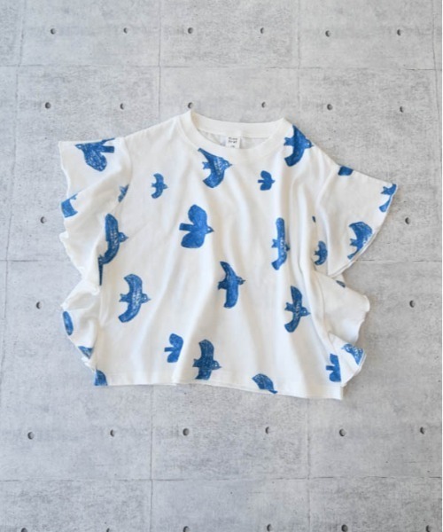 nicohrat(ニコフラート)の「nicohrat/ニコフラート バードTシャツ(Tシャツ/カットソー・キッズ・ラベンダー/オフホワイト・140cm/130cm/120cm/110cm/100cm/90cm)」の17枚目の写真