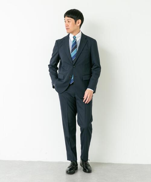 URBAN RESEARCH DOORS（アーバンリサーチドアーズ）の「LIFE STYLE TAILOR　ウールライクコンフォータブルスマートパンツ（スーツパンツ・メンズ・ネイビー/グレー・LARGE/X-LARGE/SMALL/MEDIUM）」の6枚目の写真