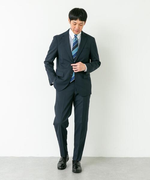 URBAN RESEARCH DOORS（アーバンリサーチドアーズ）の「LIFE STYLE TAILOR　ウールライクコンフォータブルスマートパンツ（スーツパンツ・メンズ・ネイビー/グレー・LARGE/X-LARGE/SMALL/MEDIUM）」の7枚目の写真