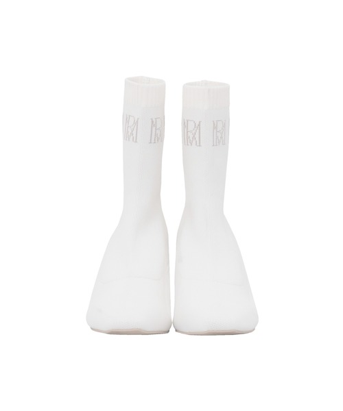 Rose Muse（ロゼミューズ）の「logo knitting short boots（ブーツ・レディース・アイボリー/ブラック・MEDIUM/LARGE/SMALL）」の7枚目の写真