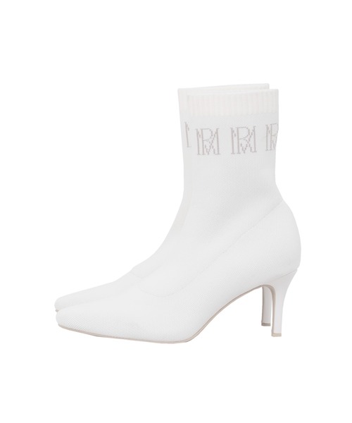 Rose Muse（ロゼミューズ）の「logo knitting short boots（ブーツ・レディース・アイボリー/ブラック・MEDIUM/LARGE/SMALL）」の8枚目の写真
