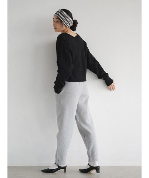 FIKA.(フィーカ)の「Cotton lace knit cardigan(カーディガン/ボレロ・レディース・オフホワイト/ブラック・MEDIUM)」の22枚目の写真