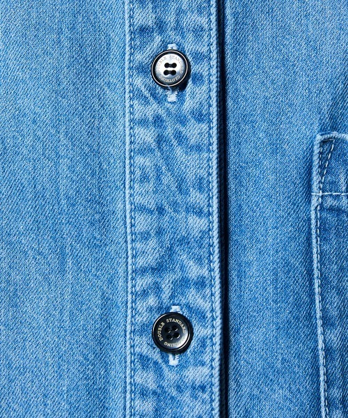 DOUBLE STANDARD CLOTHING(ダブルスタンダードクロージング)の「コットンデニムフリルジャケット(デニムジャケット・レディース・インディゴブルー/オフホワイト・FREE)」の7枚目の写真
