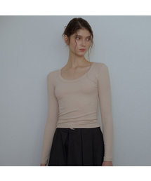 Scoop Long Sleeve [Beige]