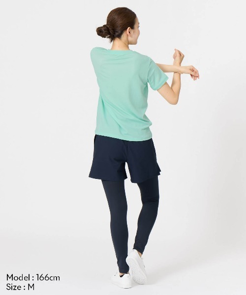le coq sportif(ルコックスポルティフ)の「【le coq sportif/ルコック】接触冷感ポリエチレン半袖Tシャツ UV CUT(UPF30)/ストレッチ(Tシャツ/カットソー・レディース・エメラルド/ホワイト/イエロー/ネイビー・XL/L/M/S)」の5枚目の写真