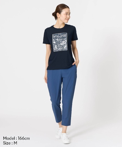 le coq sportif(ルコックスポルティフ)の「【le coq sportif/ルコック】接触冷感ポリエチレン半袖Tシャツ UV CUT(UPF30)/ストレッチ(Tシャツ/カットソー・レディース・エメラルド/ホワイト/イエロー/ネイビー・XL/L/M/S)」の10枚目の写真