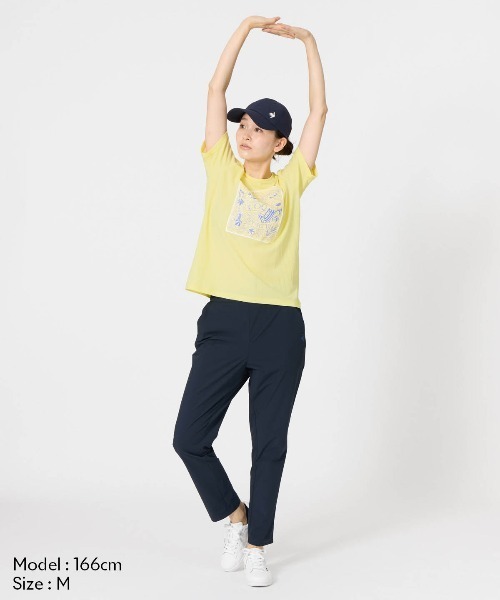 le coq sportif(ルコックスポルティフ)の「【le coq sportif/ルコック】接触冷感ポリエチレン半袖Tシャツ UV CUT(UPF30)/ストレッチ(Tシャツ/カットソー・レディース・エメラルド/ホワイト/イエロー/ネイビー・XL/L/M/S)」の15枚目の写真