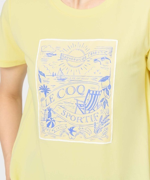 le coq sportif(ルコックスポルティフ)の「【le coq sportif/ルコック】接触冷感ポリエチレン半袖Tシャツ UV CUT(UPF30)/ストレッチ(Tシャツ/カットソー・レディース・エメラルド/ホワイト/イエロー/ネイビー・XL/L/M/S)」の19枚目の写真