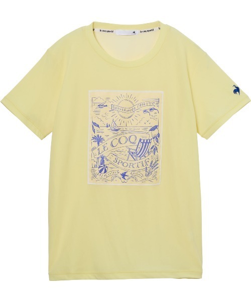 le coq sportif(ルコックスポルティフ)の「【le coq sportif/ルコック】接触冷感ポリエチレン半袖Tシャツ UV CUT(UPF30)/ストレッチ(Tシャツ/カットソー・レディース・エメラルド/ホワイト/イエロー/ネイビー・XL/L/M/S)」の22枚目の写真