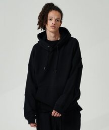 ATTENTIONROW（アテンションロー）の「インアウトセットアップフードティー（ブラック）（パーカー）」