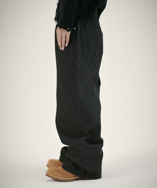 MSG（エムエスジー）の「13ozボタンフライワイドバギーデニム（デニムパンツ・メンズ・ブラック系/ブルー系/ブルー系1/ブラック系1・S/M/L/XL）」の7枚目の写真