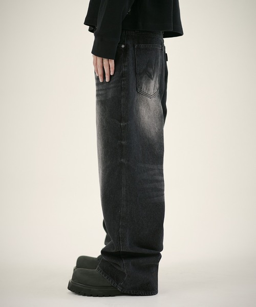 MSG（エムエスジー）の「13ozボタンフライワイドバギーデニム（デニムパンツ・メンズ・ブラック系/ブルー系/ブルー系1/ブラック系1・S/M/L/XL）」の22枚目の写真