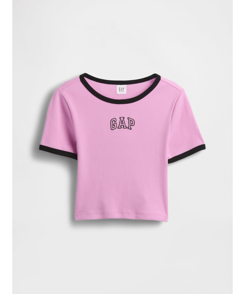 GAP(ギャップ)の「GAPロゴ リブ リンガーTシャツ (キッズ)(Tシャツ/カットソー・キッズ・オフホワイト/ブラック/ピンク・160cm/140cm/130cm/110cm/120cm/150cm)」の5枚目の写真