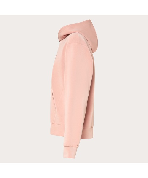 OAKLEY（オークリー）の「オークリー RADIANT PEACH FLEECE HOODIE 8.0/フーディー・パーカー/レディース/スポーツ・トレーニングウェア/吸汗速乾/OAKLEY（パーカー・レディース・オフホワイト/チャコールグレー/ピンク・M/L/XS/S）」の9枚目の写真