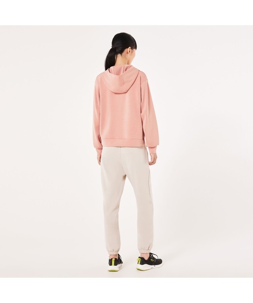 OAKLEY（オークリー）の「オークリー RADIANT PEACH FLEECE HOODIE 8.0/フーディー・パーカー/レディース/スポーツ・トレーニングウェア/吸汗速乾/OAKLEY（パーカー・レディース・オフホワイト/チャコールグレー/ピンク・M/L/XS/S）」の12枚目の写真