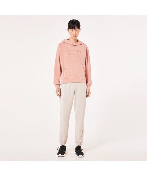 OAKLEY（オークリー）の「オークリー RADIANT PEACH FLEECE HOODIE 8.0/フーディー・パーカー/レディース/スポーツ・トレーニングウェア/吸汗速乾/OAKLEY（パーカー・レディース・オフホワイト/チャコールグレー/ピンク・M/L/XS/S）」の13枚目の写真